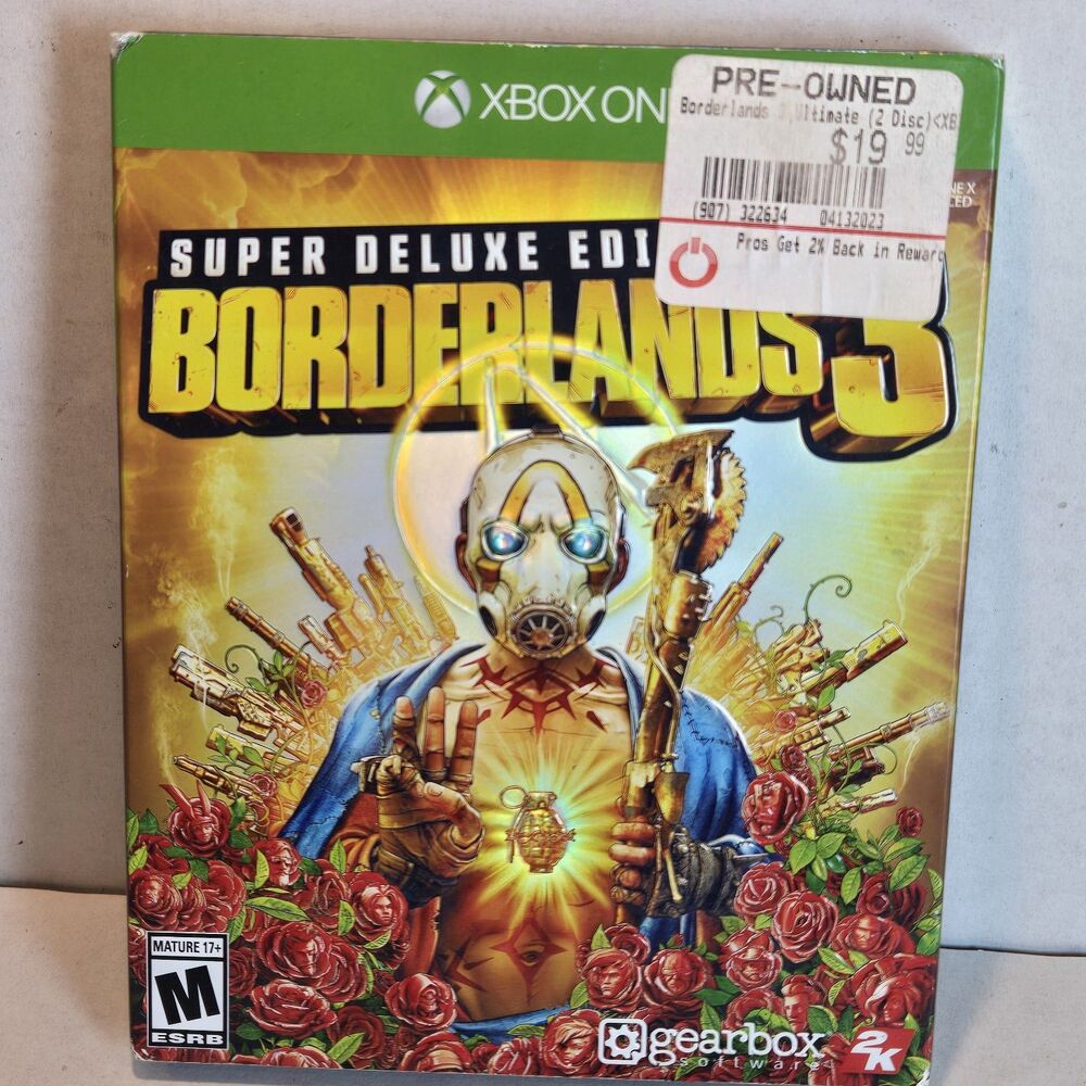 Borderlands 3: Super Deluxe Edition Microsoft Xbox One - Steel Book And CIB